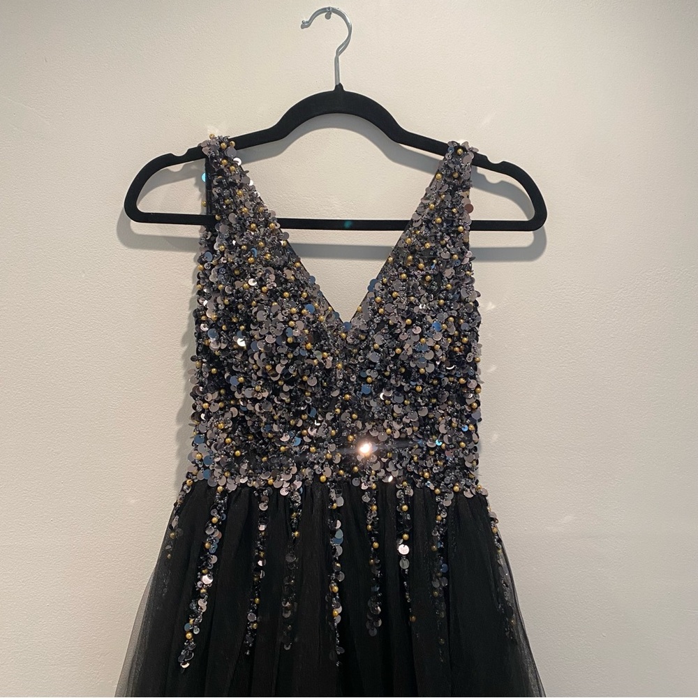 Black Tie Floor Length Gown